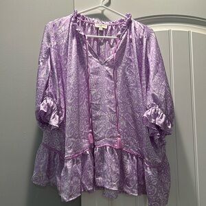 Umgee size L purple blouse like new